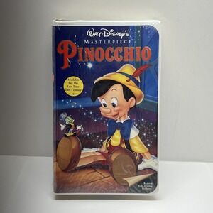 NEW!! Disney's Masterpiece Pinocchio Clamshell VHS -‎ SEALED